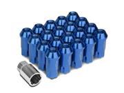 Open Ended Style 20-Piece M12 x 1.25 Aluminum Alloy Wheel Lug Nuts +1 X Deep Drive Extension (Blue) Open Ended Style 20-Piece M12 x 1.25 Aluminum Alloy Wheel Lug Nuts +1 X Deep Drive Extension (Blue)