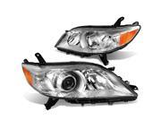 For 11-17 Toyota Sienna XL30 Pair of Projector Headlight Chrome Housing Amber Corner Lamps 12 13 14 15 16 For 11-17 Toyota Sienna XL30 Pair of Projector Headlight Chrome Housing Amber Corner Lamps 12 13 14 15 16