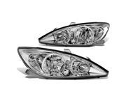 For 02-04 Toyota Camry Pair of Headlight Lamp (Chrome Housing / Clear Corner) - XV30 For 02-04 Toyota Camry Pair of Headlight Lamp (Chrome Housing / Clear Corner) - XV30