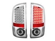 For 02-06 Dodge Ram 3rd Gen Pair of Chrome Housing Clear Lens LED Brake Tail Lights 03 04 05 For 02-06 Dodge Ram 3rd Gen Pair of Chrome Housing Clear Lens LED Brake Tail Lights 03 04 05