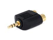 Monoprice 3.5mm Stereo Plug To 2 RCA Jack Splitter Adaptor Gold Plated