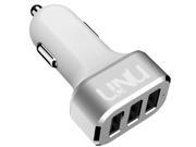 UNU AX Universal Car Charger for Smartphones Retail Packaging White Silver