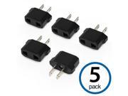 Plug Adapter BoxWave [European to American Outlet Plug Adapter 5 Pack ] Type F to Type A Socket Converter