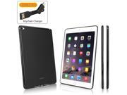 iPad Air 2 Case BoxWave [Blackout Case with BONUS Keychain Charger] Durable Slim Fit Black TPU Cover for Apple iPad Air 2