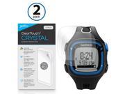Garmin Forerunner 15 Black Blue Screen Protector BoxWave [ClearTouch Crystal 2 Pack ] HD Film Skin Shields From Scratches for Garmin Forerunner 15 Black Blu
