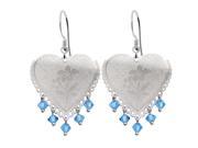 Orchid Jewelry 925 Sterling Silver 2 1 2 Carat Cubic Zirconia Heart Earrings