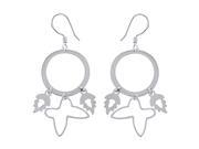 Orchid Jewelry 925 Sterling Silver Fashion Earrings