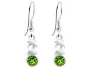 Orchid Jewelry 925 Sterling Silver 1.10 Carat Peridot Earrings