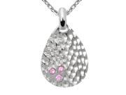 Orchid Jewelry 925 Sterling Silver 1 7 Carat Cubic Zirconia Necklace