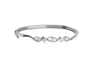 Orchid Jewelry 925 Sterling Silver Cubic Zirconia Infinity Bangle