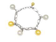 Orchid Jewelry 925 Sterling Silver 62 2 5 Carat Pearl Bracelet