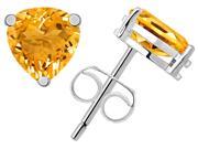 Orchid Jewelry sterling silver 2 2 5 carat citrine stud earrings