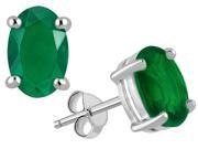 Orchid Jewelry 925 sterling silver 2 1 4 carat emerald stud
