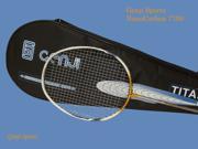 Genji Sports Nano Carbon 100% graphite racket is a light weight durable racket with strong 21g multifilament fiber string at about 21 lb. Isometric head large