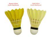 Genji Sports Color Goose Feather Shuttlecock Light Yellow
