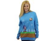 Sonic Official Green Hill Zone Ugly Christmas Sweater Large