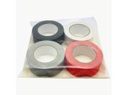 JVCC Gaff Color Pack Gaffers Tape Multi Pack 2 in. x 30 yds. 4 Rolls Pack Black Grey Red White
