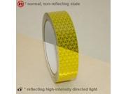 Oralite Reflexite V98 Microprismatic Retroreflective Conspicuity Tape 1 in. x 15 ft. Fluorescent Yellow