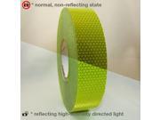 Oralite Reflexite V98 Microprismatic Retroreflective Conspicuity Tape 2 in. x 50 yds. Fluorescent Lime Yellow