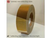 Oralite Reflexite V92 DB COLORS Microprismatic Retroreflective Conspicuity Tape 2 in. x 50 yds. Gold