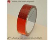 Oralite Reflexite V92 DB COLORS Microprismatic Retroreflective Conspicuity Tape 1 in. x 15 ft. Red
