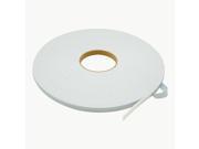 JVCC DC PEF06A Double Coated Polyethylene Foam Tape 1 16 in. thick x 1 2 in. x 36 yds. White