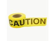 Berry Plastics Barrier Printed Barricade Tape 3 in. x 1000 ft. Yellow with Black CAUTION printing 2 mil thick