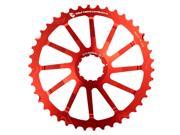 Wolf Tooth Components 40T GC cog for Shimano 11 36 10 speed Cassettes Red