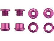 Wolf Tooth Components 1x 6mm Chainring Bolt Purple Set of 4 Dual Hex