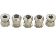 Wolf Tooth Components Set of 5 Chainring Bolts for 1x use Dual Hex Fittings