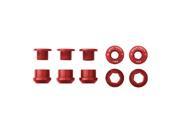 Wolf Tooth Chainring Bolts and Nuts Set 5 Pack Red 6mm