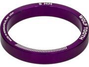 Wolf Tooth Components Headset Spacer 5 Pack 5mm Purple