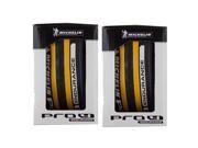 2 Pack Michelin Pro 4 Race Endurance 700x23c Yellow
