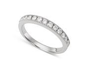 Forever Classic White Gold 2.0mm Moissanite Ring size 5 0.36cttw DEW