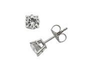 Forever Classic 5.0mm Round Cut Moissanite Stud Earrings 1.00cttw DEW