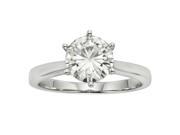 Forever Classic Round 6.0mm Moissanite Engagement Ring size 6 0.80ct DEW
