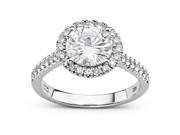 Forever Brilliant Round 8.0mm Moissanite Engagement Ring size 5 2.26ct DEW