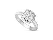 Checkerboard Anderson Forever Classic Moissanite Ring Size 7