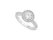Forever Classic Round 6.0mm Moissanite Engagement Ring size 6 1.08cttw DEW