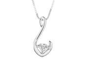 Forever Classic Heart 4.0mm Moissanite Pendant Necklace