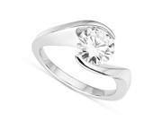 Forever Brilliant Round 7.5mm Moissanite Engagement Ring size 6 1.50ct DEW
