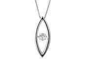 Forever Classic Round 5.5mm Moissanite Pendant Necklace 0.60ct DEW