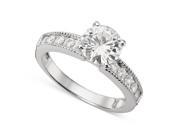 Forever Brilliant Round 7.5mm Moissanite Engagement Ring size 7 1.80cttw DEW