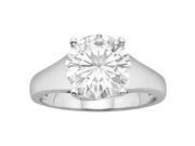 Forever Brilliant 9.5mm Moissanite Solitaire Engagement Ring size 6 3.10ct DEW