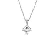 Forever Classic Square 5.5mm Moissanite Pendant Necklace 1.00ct DEW