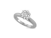 Forever Classic Round 6.5mm Moissanite Engagement Ring size 5 1.00ct DEW