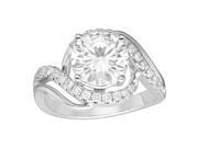 Forever Brilliant Round 8.0mm Moissanite Engagement Ring size 8 2.20cttw DEW