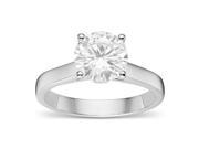 Forever Brilliant Round 8.0mm Moissanite Engagement Ring size 6 1.96cttw DEW