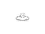 Forever Classic Rosette Cut 6.5mm Moissanite Engagement Ring size 7 0.51ct DEW