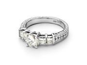 Forever Classic Round 6.0mm Moissanite Engagement Ring size 6.5 1.40cttw DEW